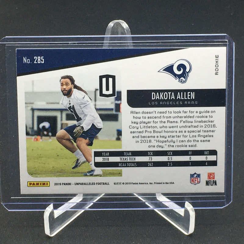 2019 PANINI UNPARALLELED - D. ALLEN -