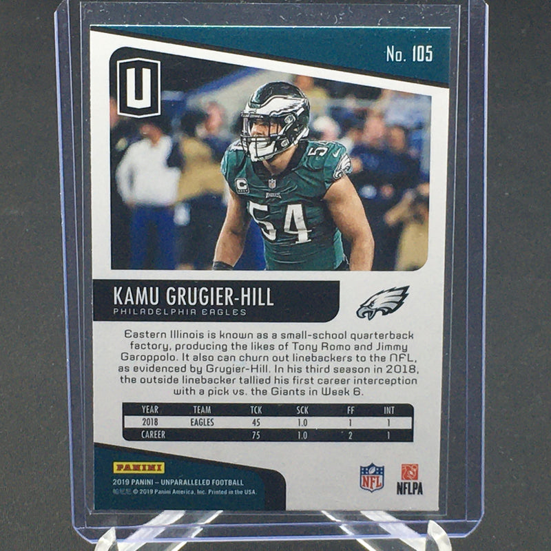 2019 PANINI  UNPARALLELED - K. GRUGIER-HILL -