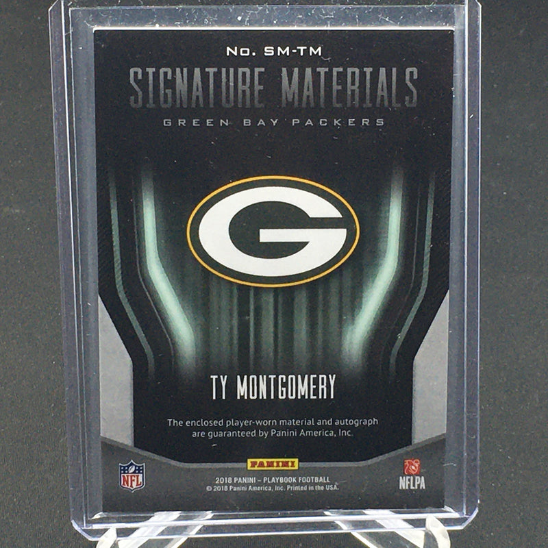 2018 PANINI PLAYBOOK - SIGNATURE MATERIALS - T. MONTGOMERY - #SM-TM - #'D/199 - AUTOGRAPH - JERSEY RELIC