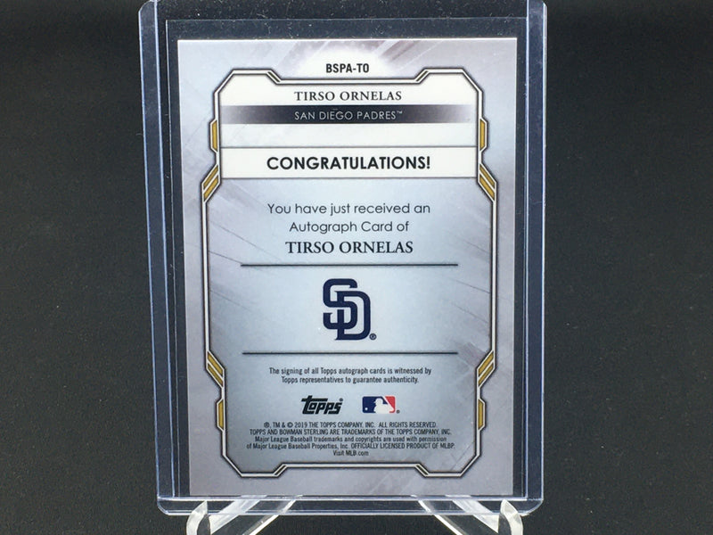 2019 TOPPS BOWMAN STERLING - T. ORNELAS -