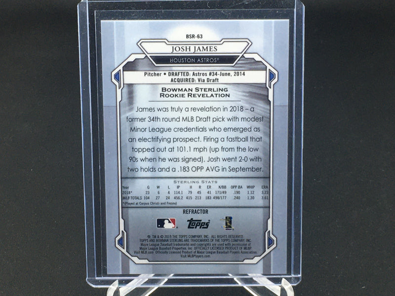2019 TOPPS BOWMAN STERLING - J. JAMES -