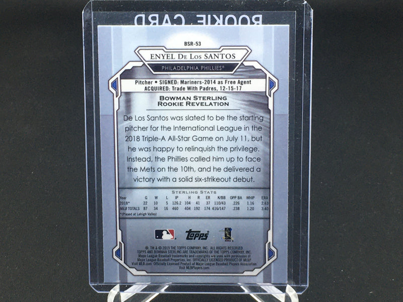 2019 TOPPS BOWMAN STERLING - E. SANTOS -