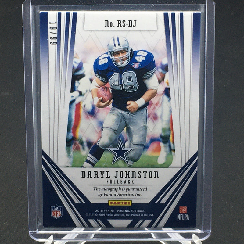 2019 PANINI PHOENIX - RETIRED - D. JOHNSTON - #RS-DJ - #'D/99 - AUTOGRAPH