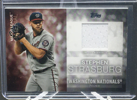 2020 TOPPS SERIES ONE - MAJOR LEAGUE MATERIAL - S. STRASBURG - #MLM-SS - JERSEY
