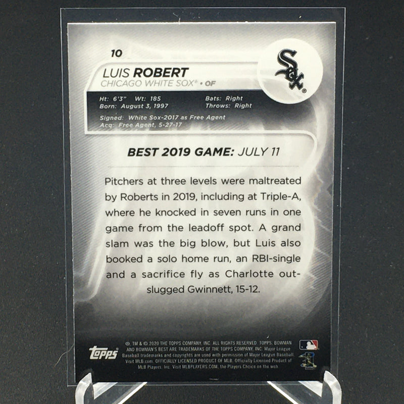 2020 TOPPS BOWMANS BEST - L. ROBERT -