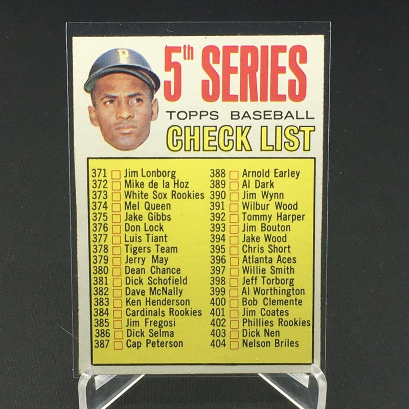 1967 TOPPS 5TH SERIES - CHECK LIST -