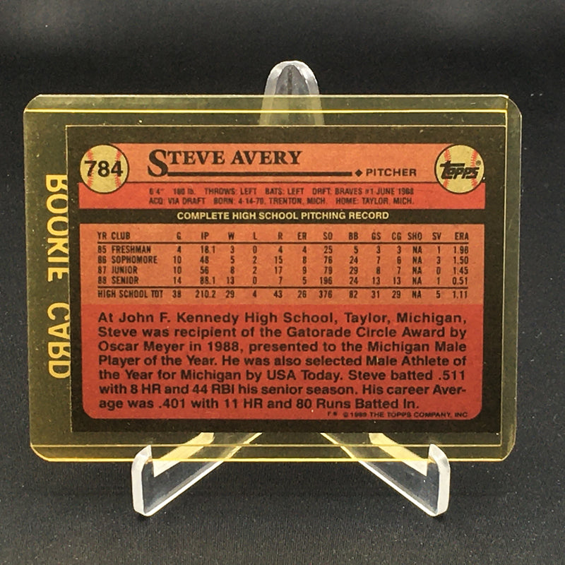 1989 TOPPS - S. AVERY -