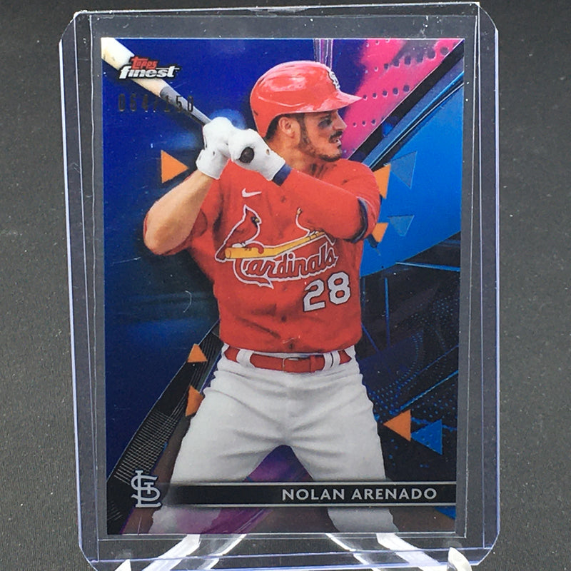 2021 TOPPS FINEST - BLUE REFRACTOR - N. ARENADO - #78 - #'D/150