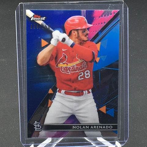 2021 TOPPS FINEST - BLUE REFRACTOR - N. ARENADO - #78 - #'D/150
