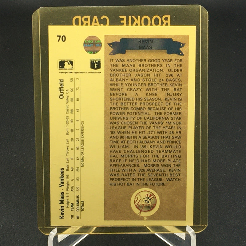 1990 UPPER DECK - K. MAAS -