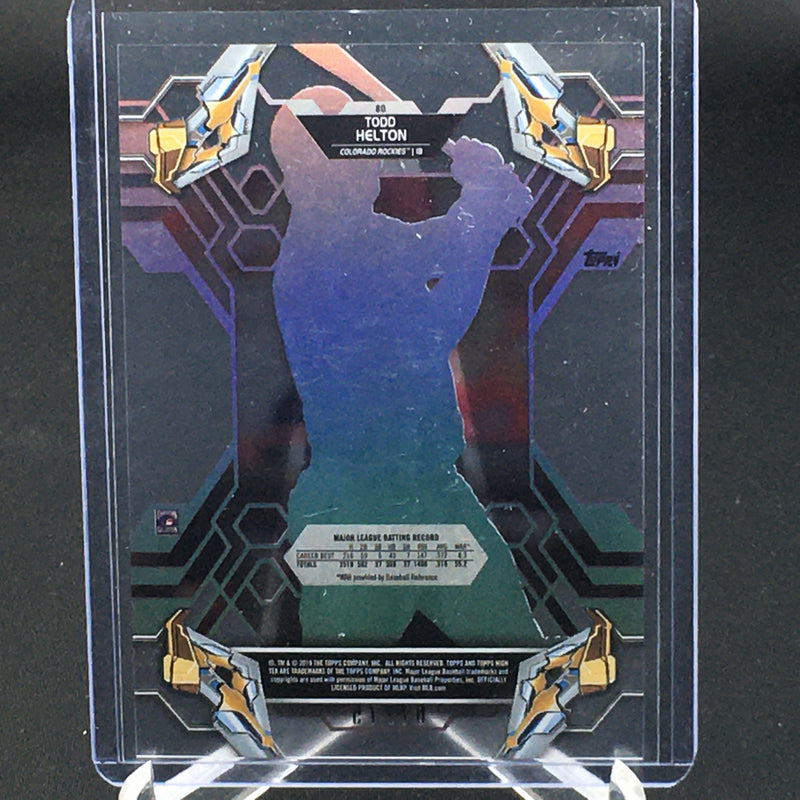 2019 TOPPS HIGH TEK - T. HELTON - #80 - #'D/75 - PINK