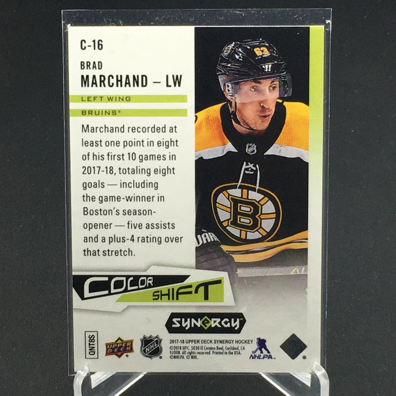 2017 UPPER DECK SYNERGY - COLOR SHIFT - B. MARCHAND -