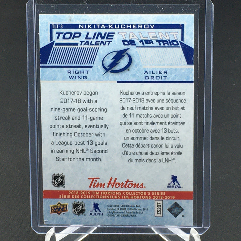 2018 UPPER DECK TIM HORTONS - TOP LINE TALENT -  N. KUCHEROV -