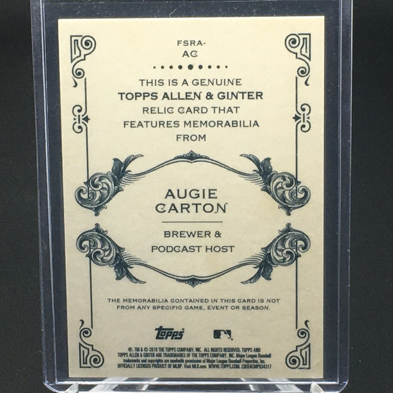 2019 TOPPS ALLEN AND GINTER - A. CARTON -