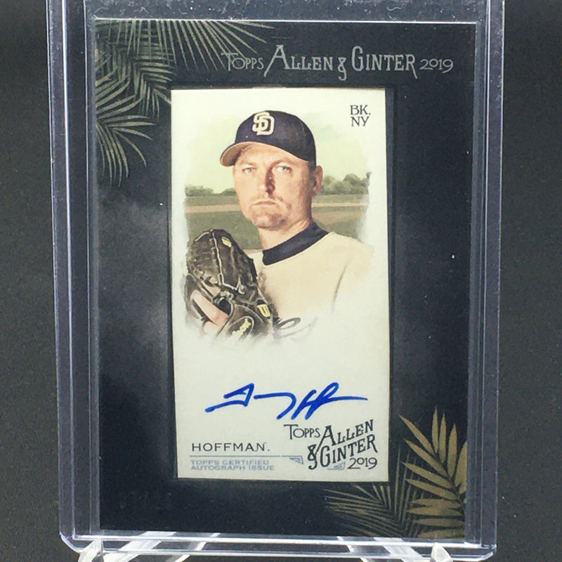 2019 TOPPS ALLEN AND GINTER - T. HOFFMAN - #MA-THO - #'D/25 - AUTOGRAPH - FRAMED MINI