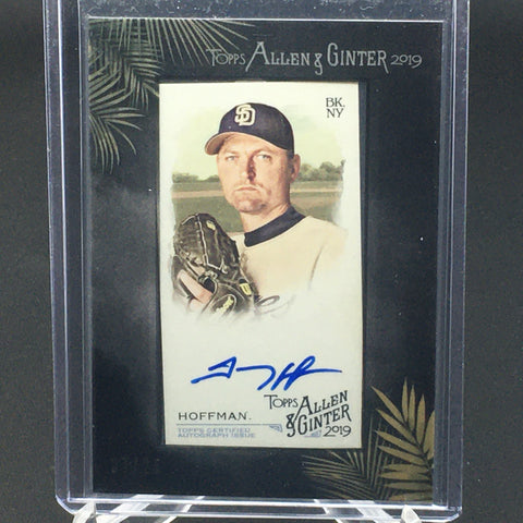 2019 TOPPS ALLEN AND GINTER - T. HOFFMAN - #MA-THO - #'D/25 - AUTOGRAPH - FRAMED MINI