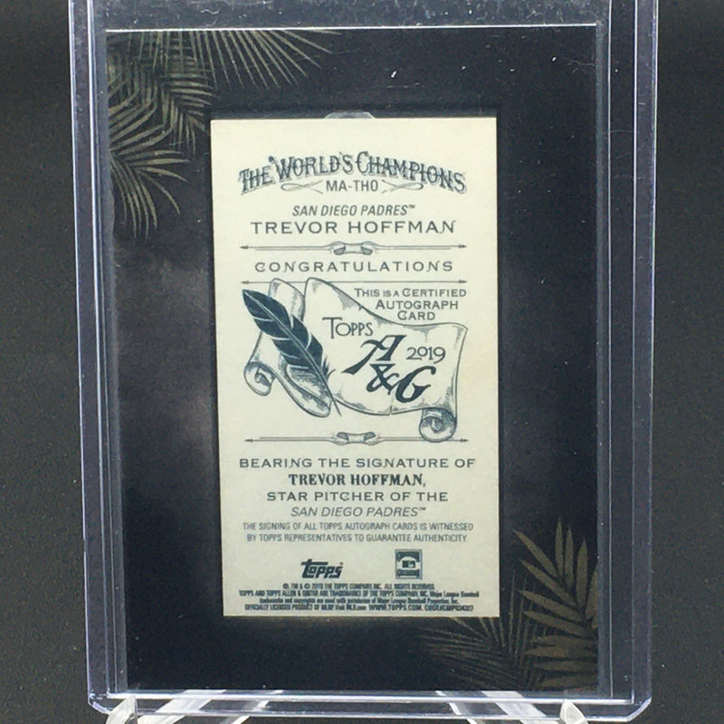 2019 TOPPS ALLEN AND GINTER - T. HOFFMAN - #MA-THO - #'D/25 - AUTOGRAPH - FRAMED MINI