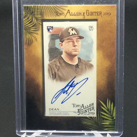 2019 TOPPS ALLEN AND GINTER - A. DEAN - #MA-AD - AUTOGRAPH - FRAMED MINI - RC