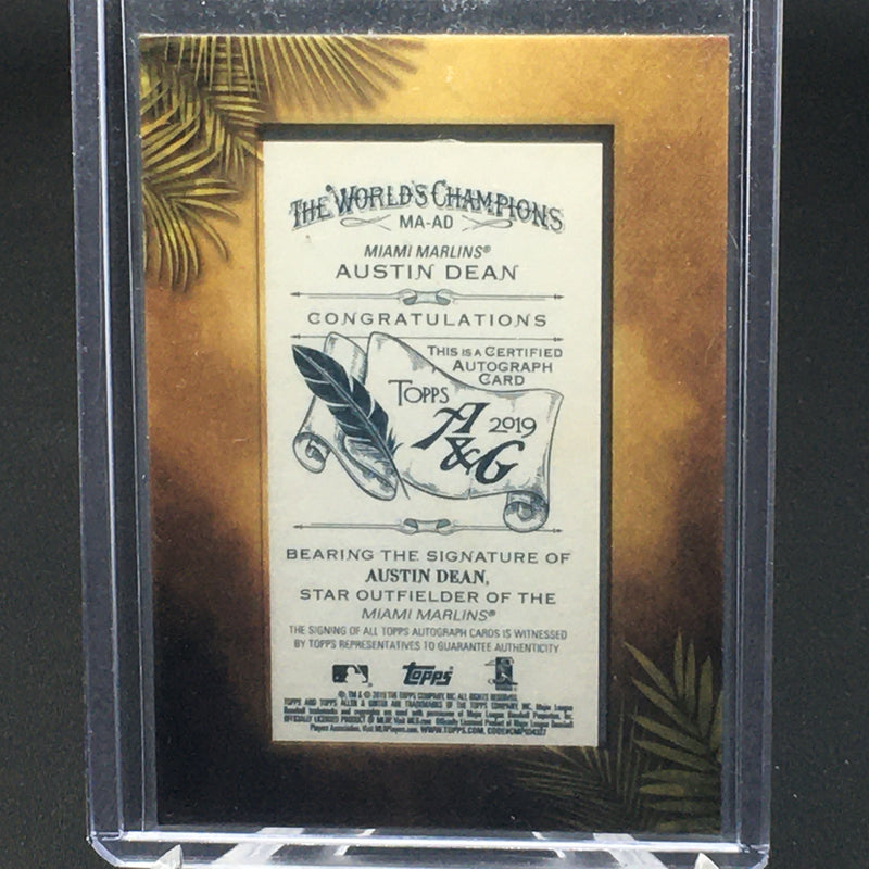 2019 TOPPS ALLEN AND GINTER - A. DEAN -