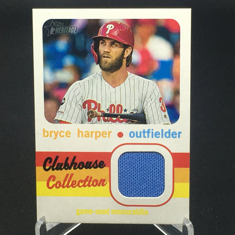 2020 TOPPS HERITAGE - CLUBHOUSE COLLECTION - B. HARPER - #CCR-BH - GAME USED MEMORABILIA