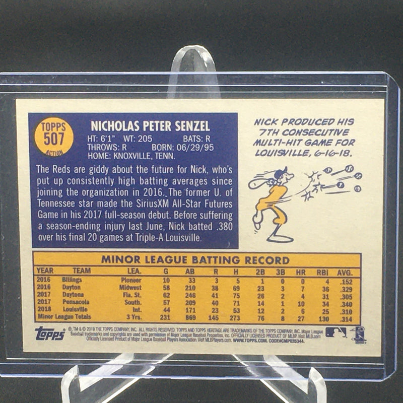 2019 TOPPS HERITAGE - N. SENZEL -