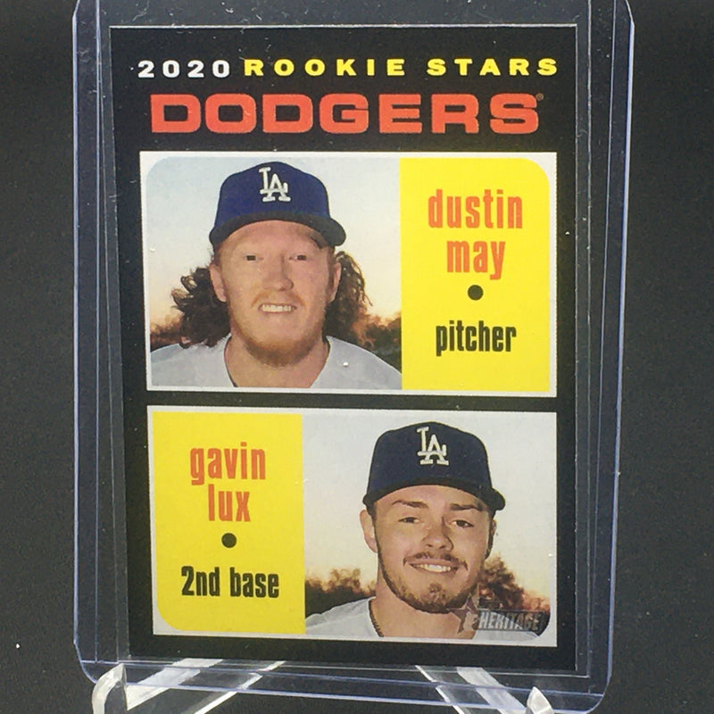 2020 TOPPS HERITAGE - ROOKIE STARS - D. MAY/ G. LUX -