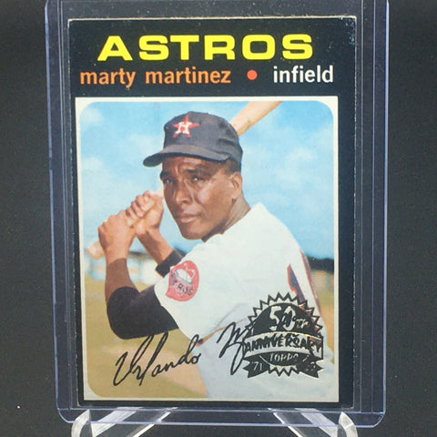 2020 TOPPS HERITAGE - 50TH ANNIVERSARY BUYBACK - M. MARTINEZ - #602