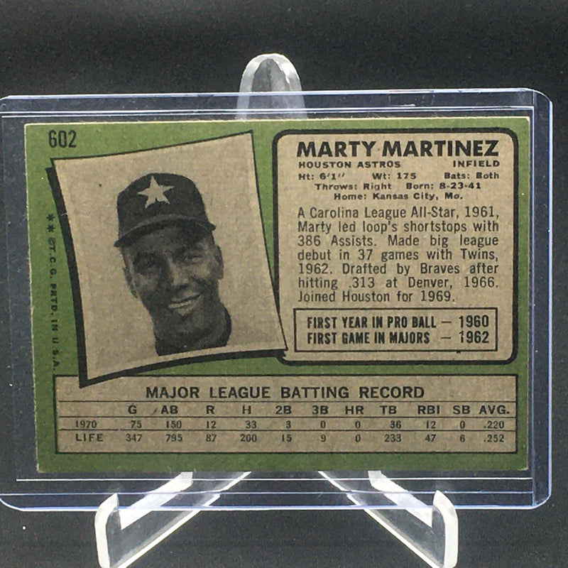 2020 TOPPS HERITAGE - 50TH ANNIVERSARY BUYBACK - M. MARTINEZ -