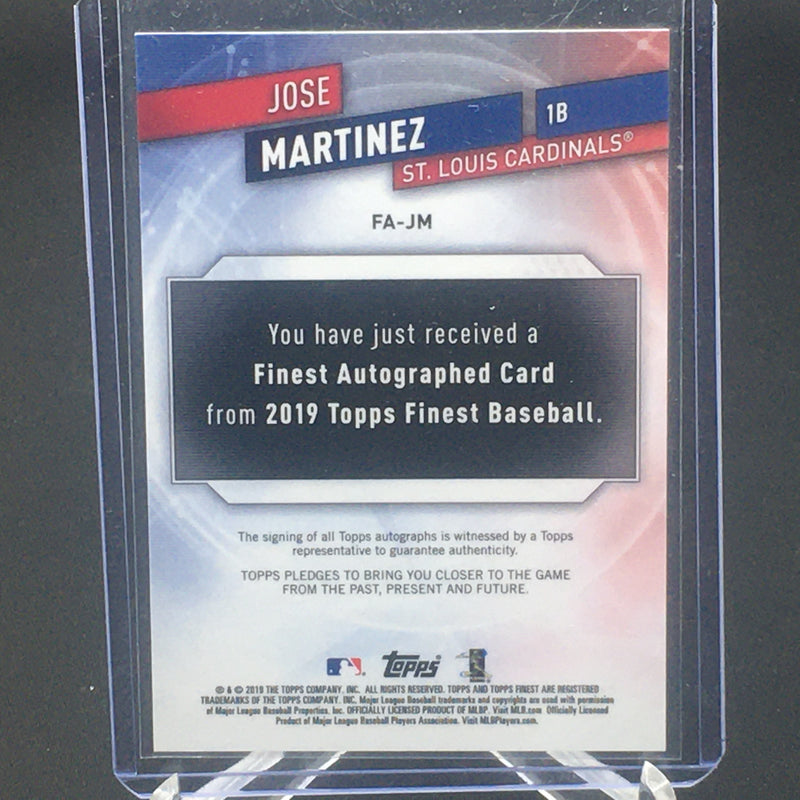 2019 TOPPS FINEST - J. MARTINEZ -