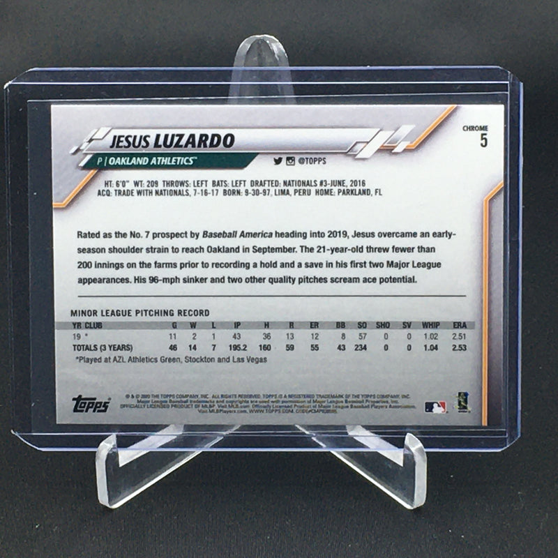 2020 TOPPS CHROME - PRIZM - J. LUZARDO -