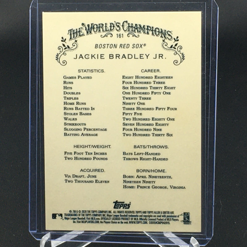 2020 TOPPS CHROME - ALLEN & GINTER - SILVER - J. BRADLEY JR. -