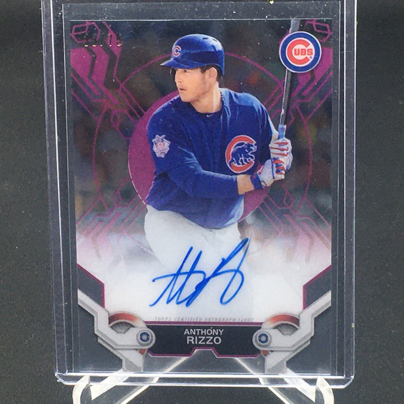 2019 TOPPS HIGH TEK - A. RIZZO - #HTA-AR - #'D/75 - AUTOGRAPH - PINK