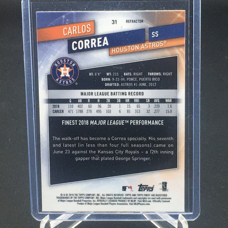 2019 TOPPS FINEST - C. CORREA -