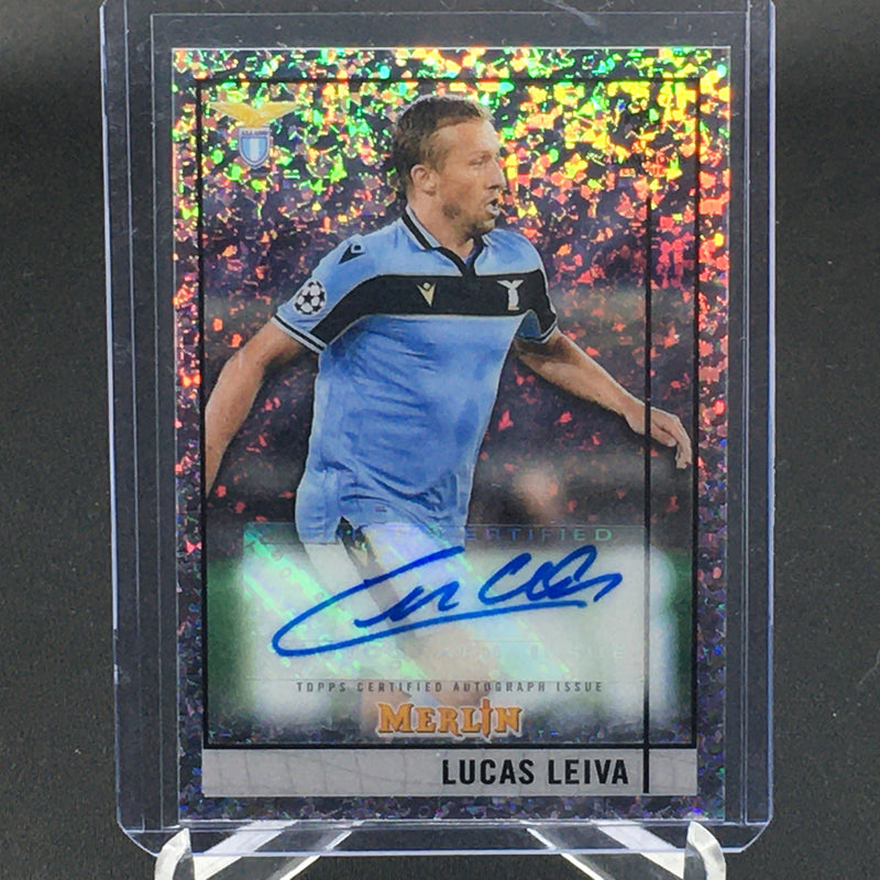 2020 TOPPS MERLIN CHAMPIONS LEAGUE - SPECKLE - L. LEIVA - #BCA-LL #'D/150 - AUTOGRAPH