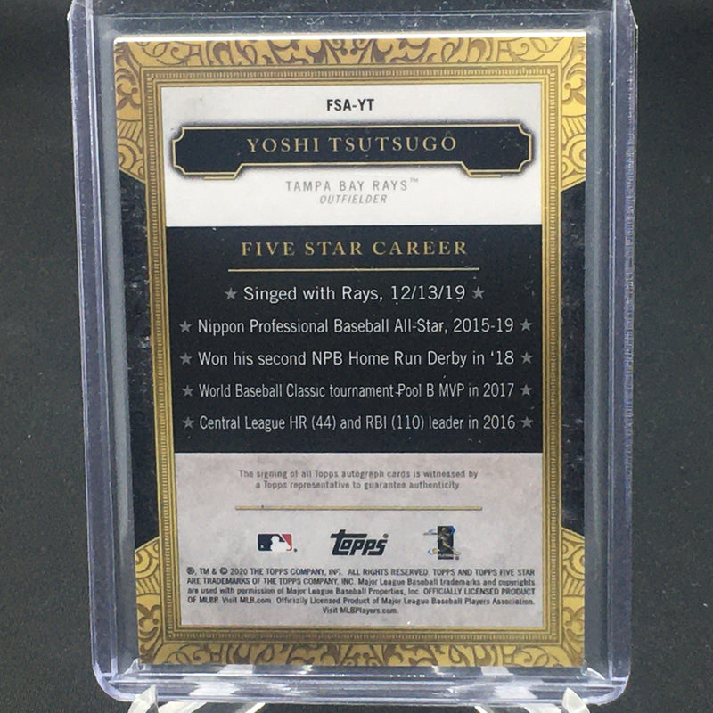 2020 TOPPS FIVE STAR - Y. TSUTSUGO - #FSA-YT - #'D/15 - AUTOGRAPH - GREEN