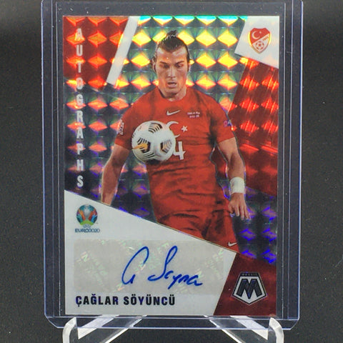2021 PANINI UEFA MOSAIC - SILVER MOSAIC - C. SOYUNCU - #AM-CS - AUTOGRAPH