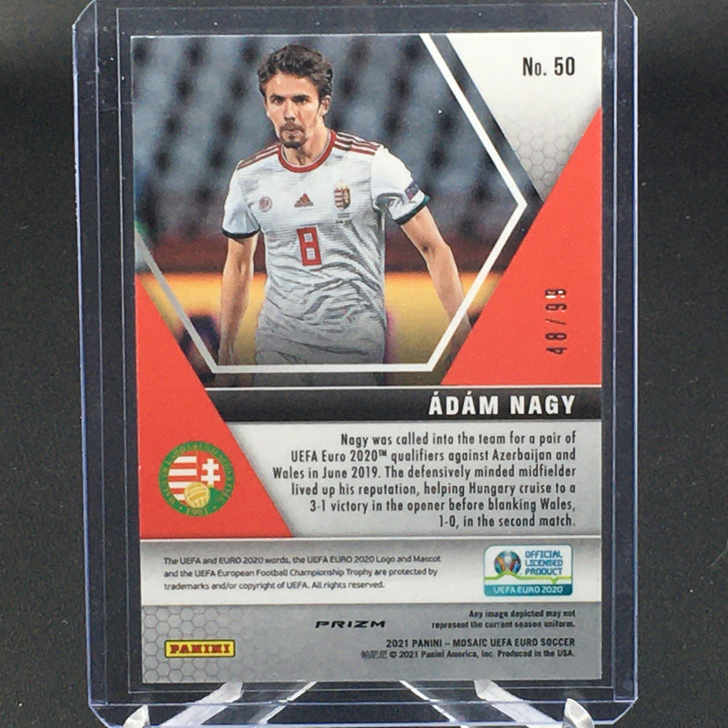 2021 PANINI UEFA MOSAIC - BLUE MOSAIC - A. NAGY - #50 - #'D/99 - RC