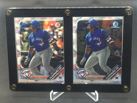 2019 TOPPS BOWMAN - BOWMAN CHROME - V. GUERRERO JR. - #BP-1 - #BCP-1 - 2 CARD DISPLAY