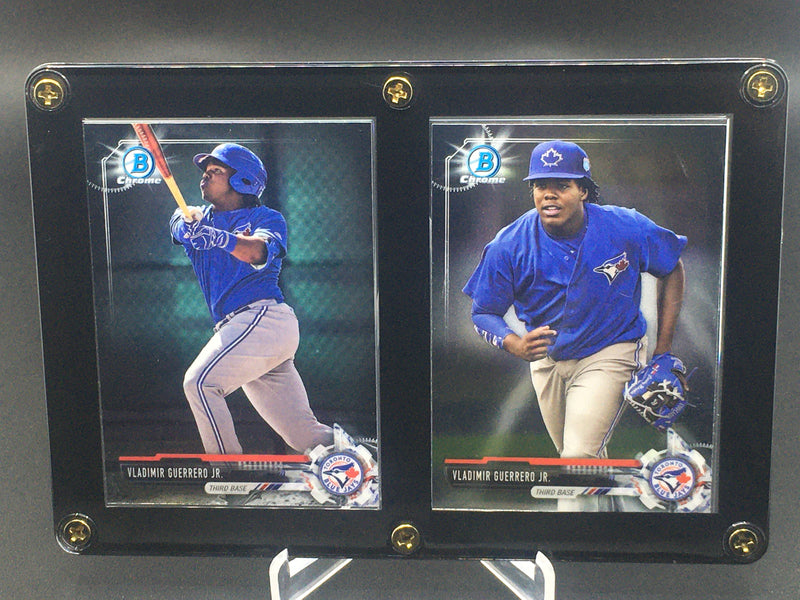 2017 TOPPS BOWMAN CHROME - V. GUERRERO JR. - #BDC-150 - #BCP32 - 2 CARD DISPLAY
