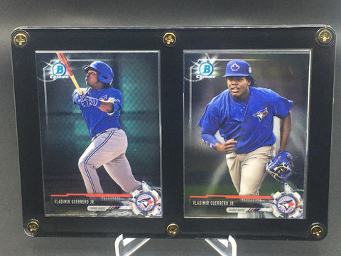 2017 TOPPS BOWMAN CHROME - V. GUERRERO JR. - #BDC-150 - #BCP32 - 2 CARD DISPLAY
