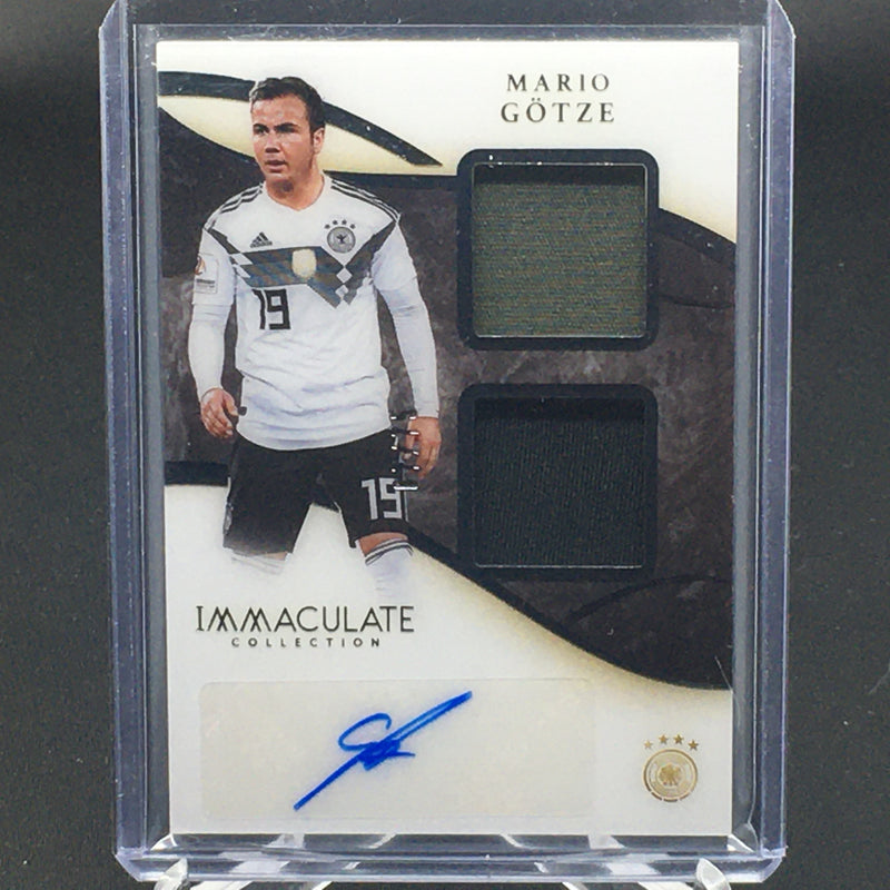 2020 PANINI IMMACULATE COLLECTION - M. GOTZE - #DU-MG - #'D/75 - DUAL JERSEY RELIC - AUTOGRAPH