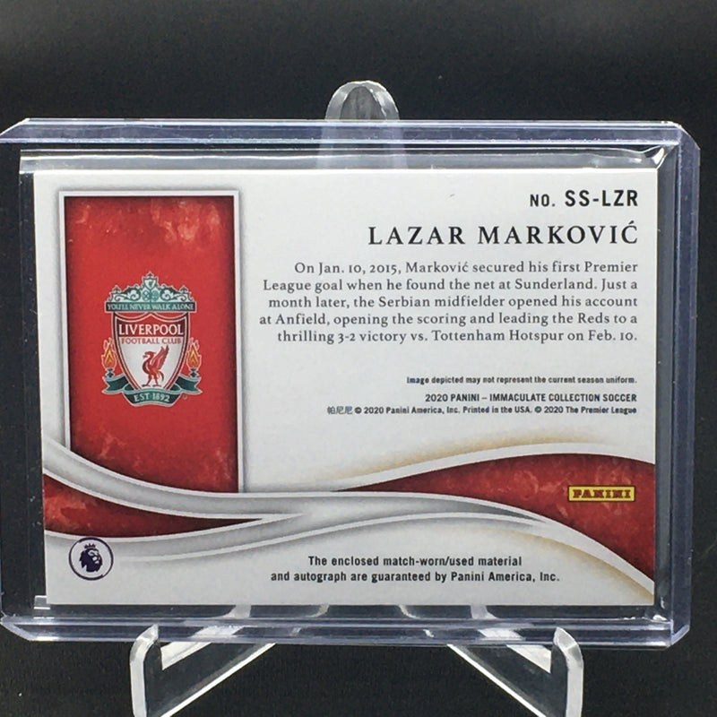 2020 PANINI IMMACULATE - SUPERIOR - L. MARKOVIC - #SS-LZR - #'D/50 - PATCH - AUTOGRAPH