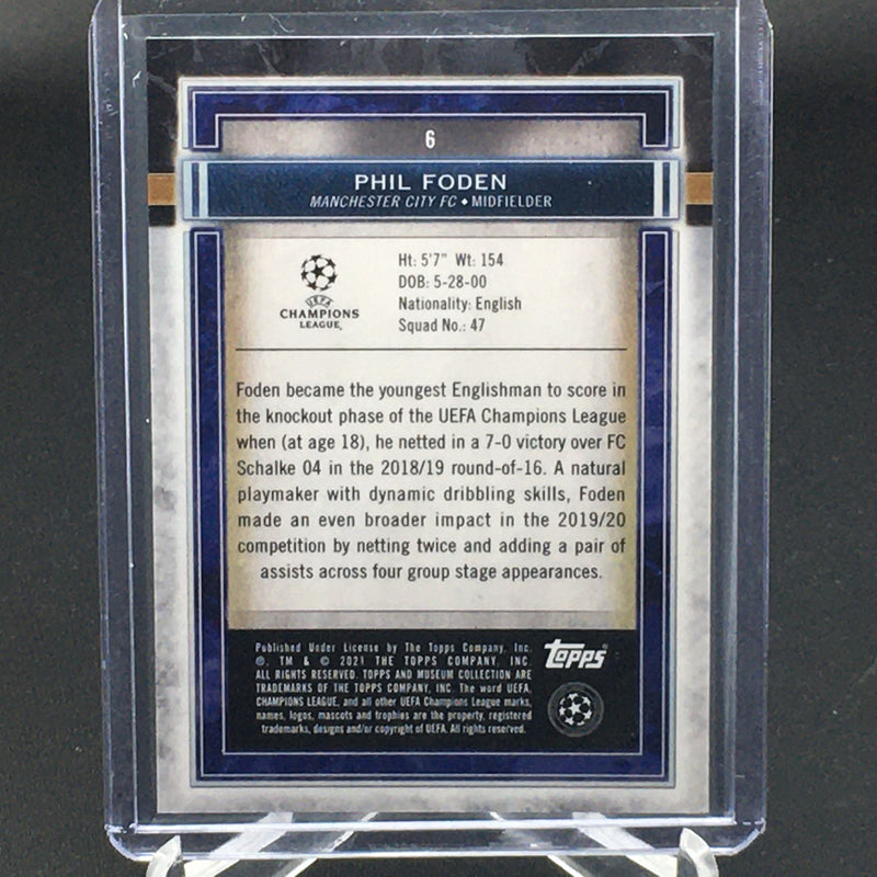 2021 TOPPS MUSEUM COLLECTION - CHAMPIONS LEAGUE - P. FODEN -