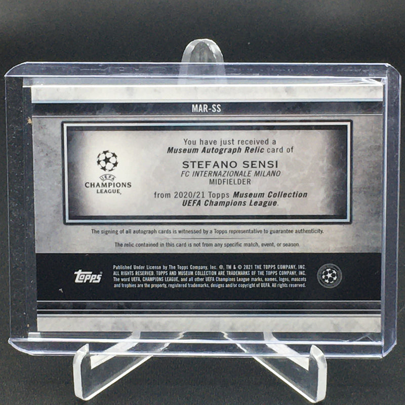 2021 TOPPS MUSEUM COLLECTION CHAMPIONS LEAGUE - S. SENSI - #MAR-SS - #'D/50 - JERSEY RELIC