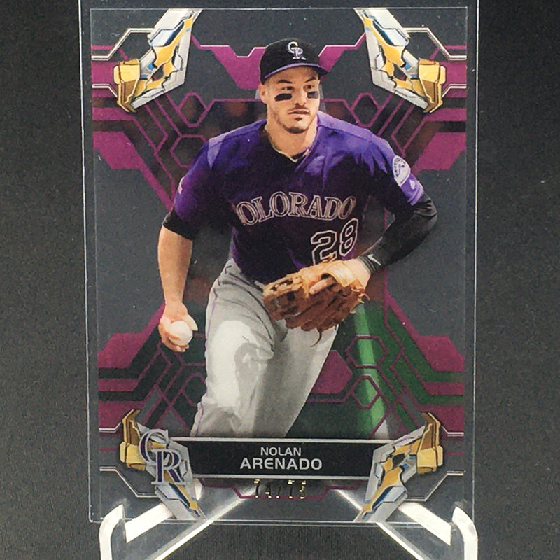 2019 TOPPS HIGH TEK - N. ARENADO - #77 - #'D/75 - PINK