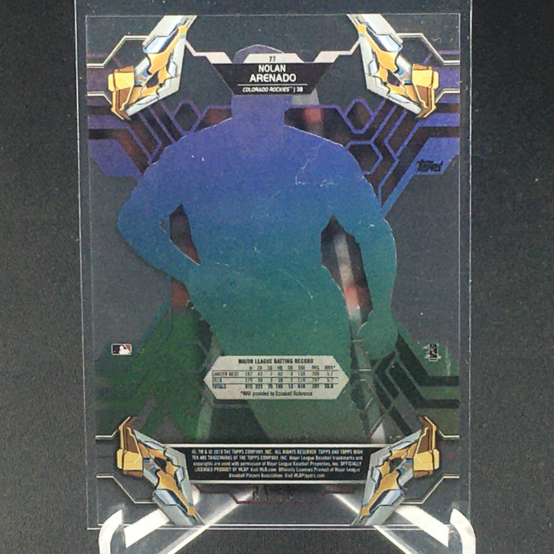 2019 TOPPS HIGH TEK - N. ARENADO - #77 - #'D/75 - PINK