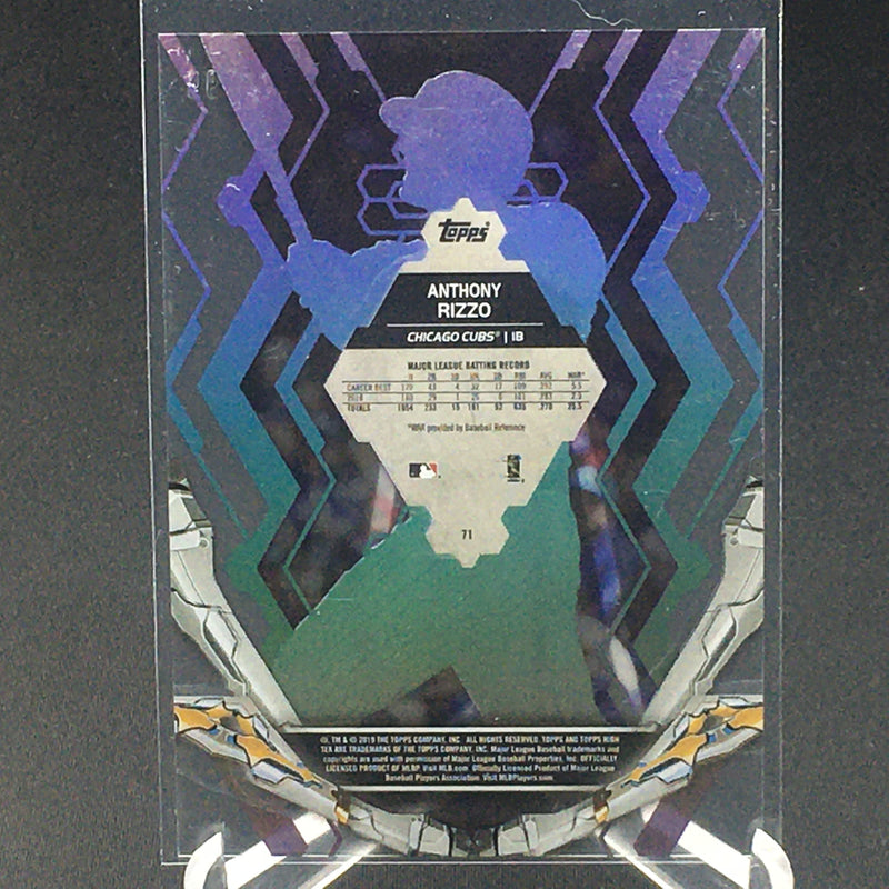 2019 TOPPS HIGH TEK - A. RIZZO - #71 - #'D/99 - PURPLE