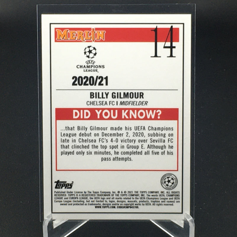 2020 TOPPS MERLIN CHAMPIONS LEAGUE - B. GILMOUR -