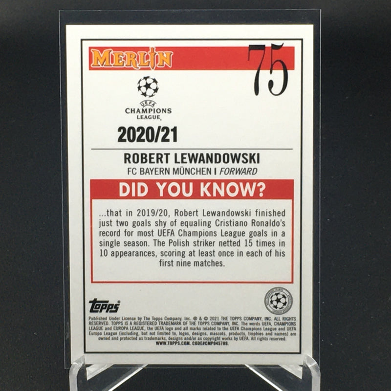 2020 TOPPS MERLIN CHAMPIONS LEAGUE - R. LEWANDOWSKI -