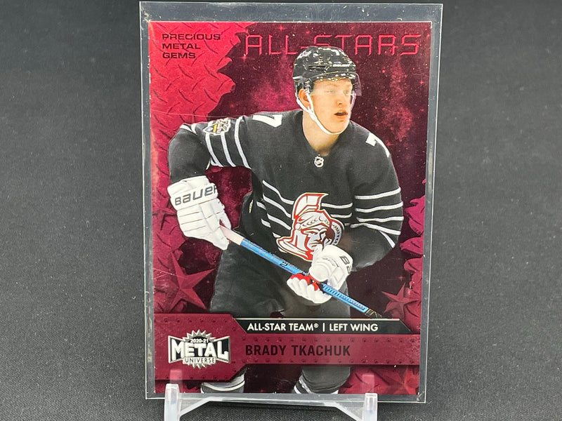 2020 UPPER DECK SKYBOX METAL UNIVERSE - ALL-STARS - RED PMG - B. TKACHUK -
